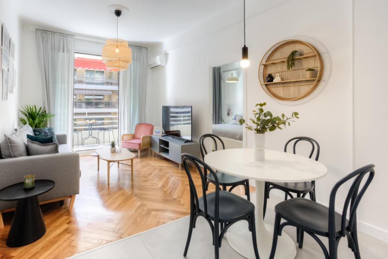 ניס #29 Suite Gambetta Ac Sea View 2 Bedrooms 1Min Walk To Promenade & Sea מראה חיצוני תמונה